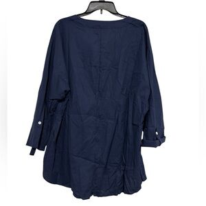 Navy Blue Hi Low Tunic/Cover Up